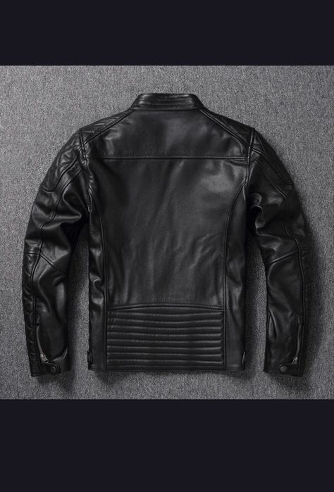 Мужская кожаная куртка. Мото куртка