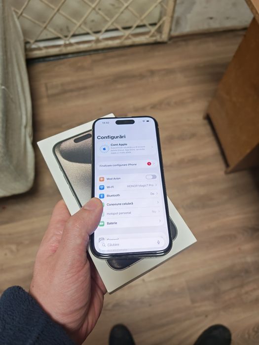 iPhone 15 Pro 256GB 99%Bat Fullbox Că Nou totul original liber retea