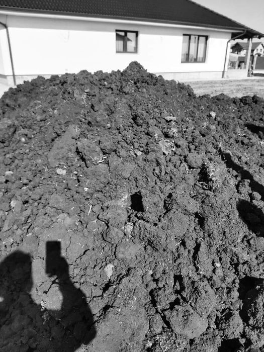 Pământ de gazon, pământ negru, nisip și piatra de construcții moloz