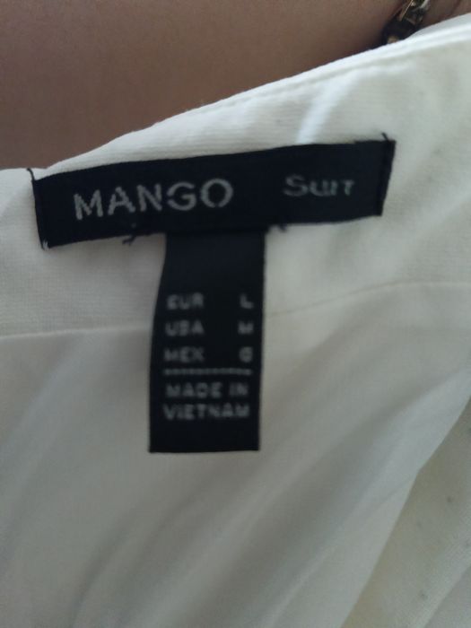 Белые коктейльные платья Mango
