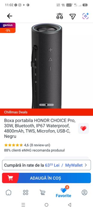 Boxă portabilă Honor 30w