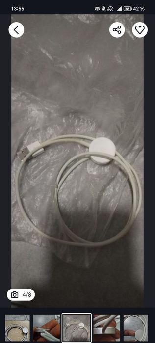 Зарядка беспроводная от Apple Watch есть на все серии Ultra  Оригинал