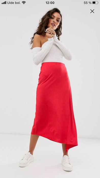 Белдемше Mango юбка бордовая