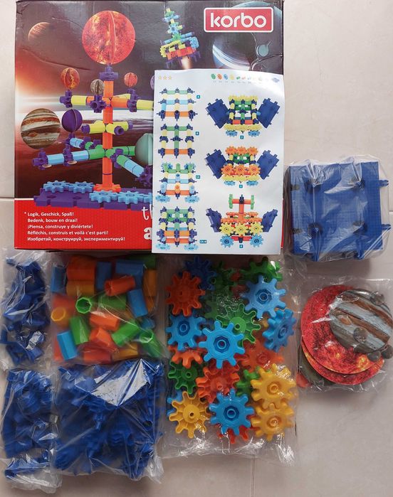 Joc educativ KORBO COSMO - Set de construcții 154 elemente