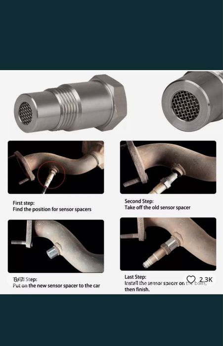 Sonda lambda o2 senzor Adaptor distantier extensie flansa adaptoare