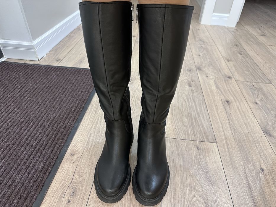 Зимние сапоги нат.кожа