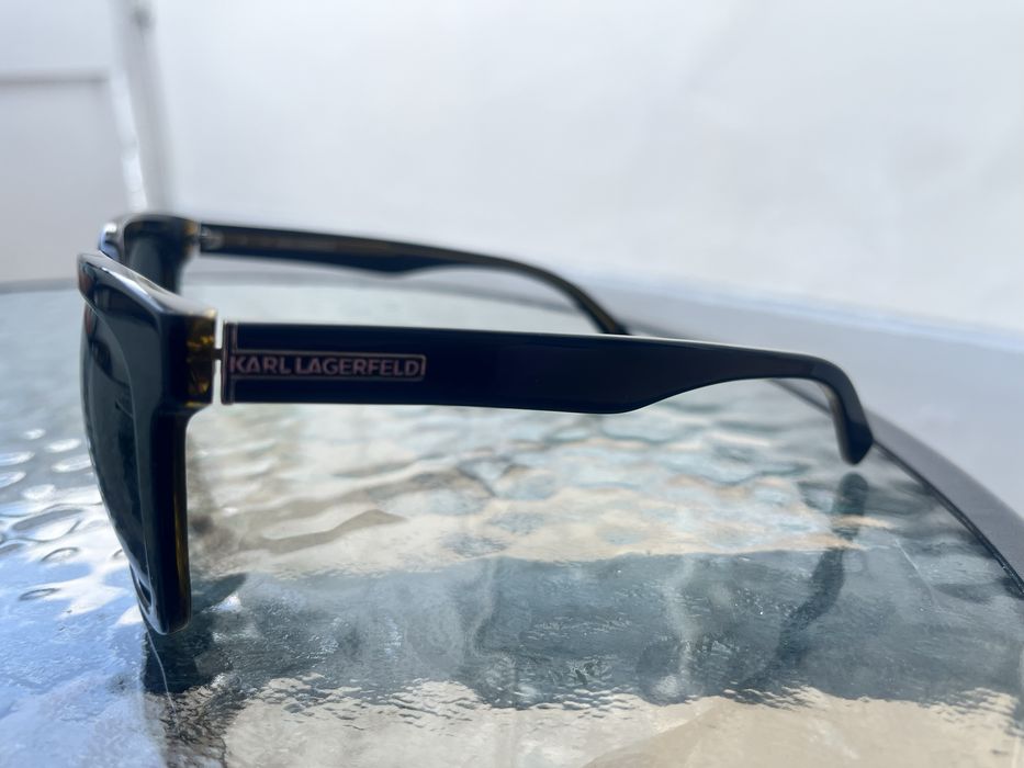 Karl Lagerfeld. Ochelari de soare patrati, negru stins, 55-22-140, KL790SK