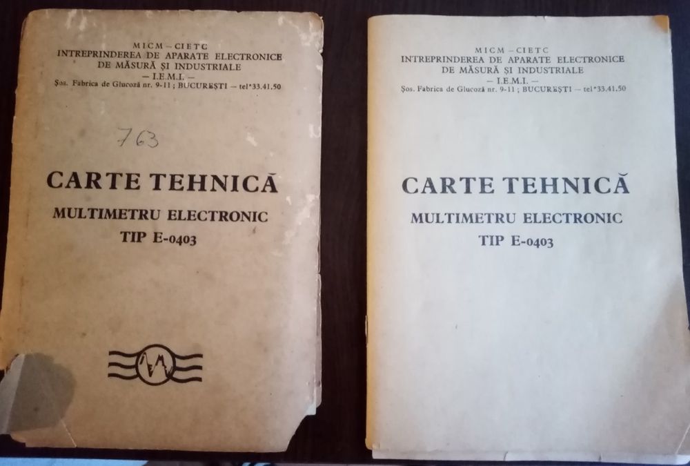 Vând multimetru electronic românesc E0403