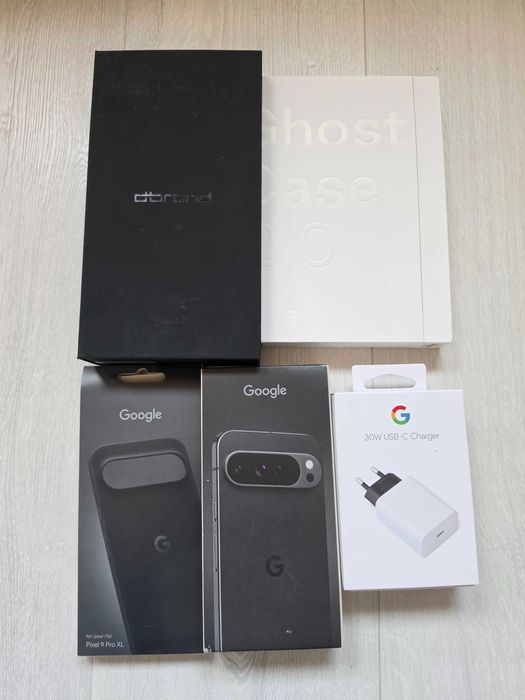 Google Pixel 9 Pro XL 256GB cu carcasa originala google și accesorii dbrand