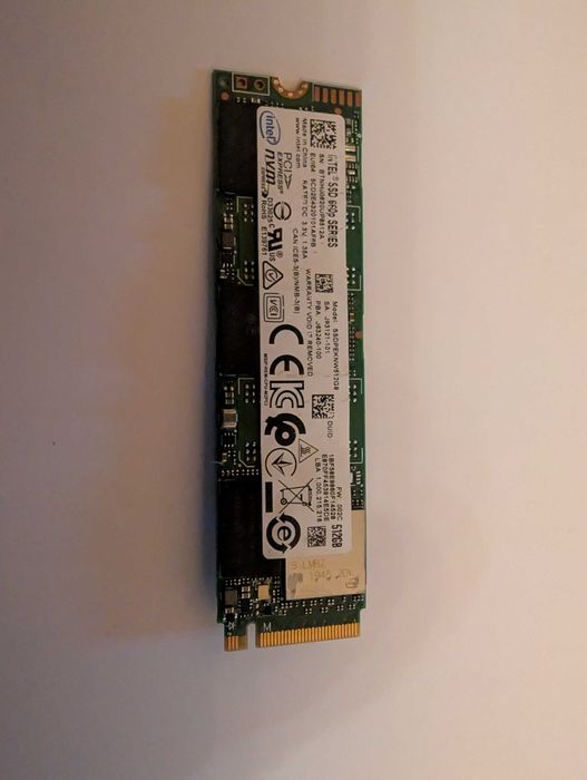 SSd 512GB Intel 660p, nvme, format 2280