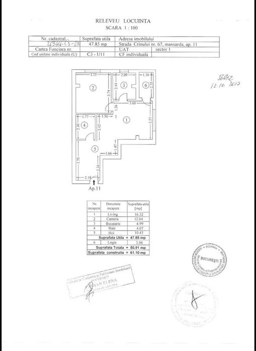 Apartament 2 camere de vanzare Bucurestii Noi - Parc Bazilescu