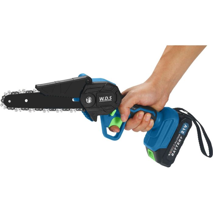 Minifierastrau cu lant pe acumulator, 21V, Lama 6" 15 cm, 2