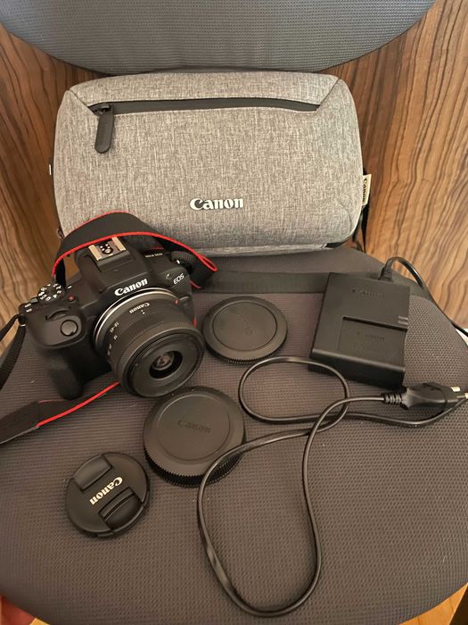 Canon EOS R100 + обектив 18-45mm + чанта + карта памет - с гаранция