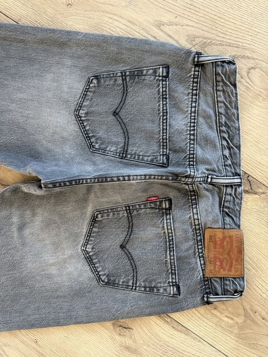 Blugi LEVIS 501 Gri Barbati | Marime 32 x 32 (Talie 83 cm)