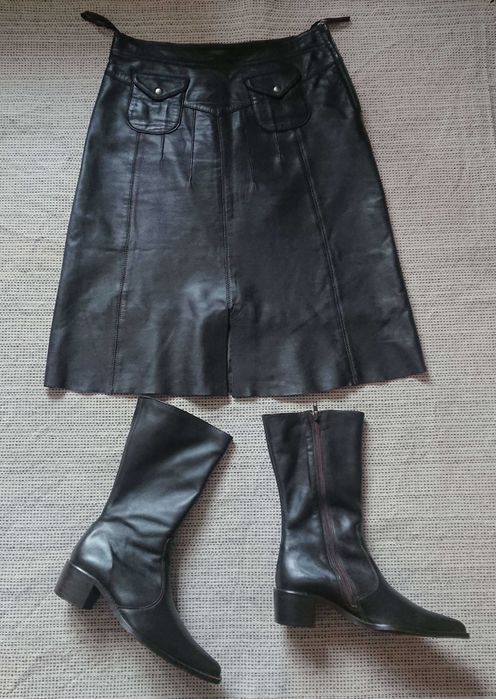 Cizme dama cu varf ascutit New Collection, piele naturala
