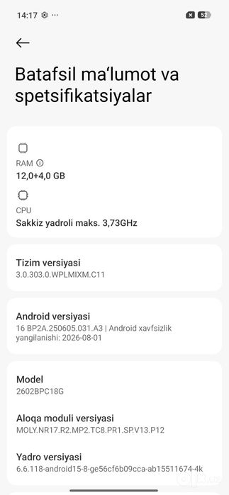 Poco x8 pro max 12/256 sotiladi