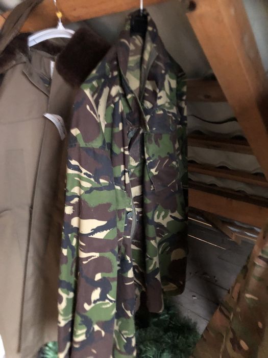 Vand scurta militara  bocanci ghete piele maro imblanite  si alte arti