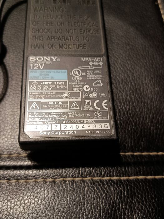 Incarcator original Sony MPA-AC1 12V 3A 36W