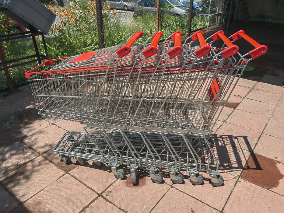 Количка за пазаруване с платформа 120 литра