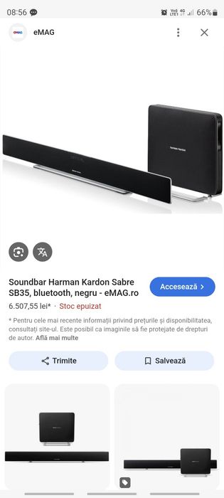 Sounbar Harman Kardon Sabre 35 (impecabil)