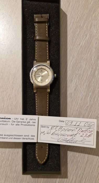 Нов, неизползван лимитиран колекционерски часовник Tom Tailor, 2006 г.