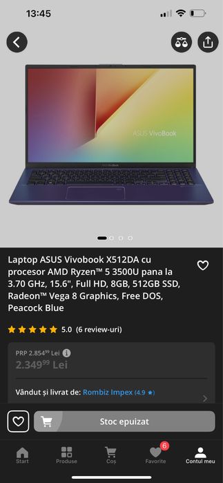 Laptop Asus vivobook