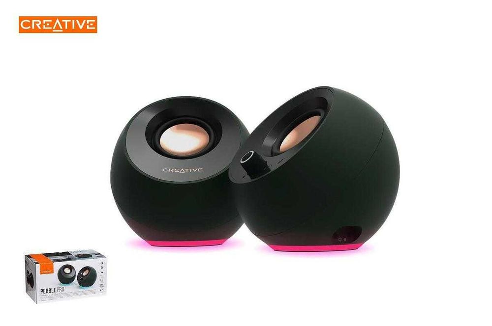 Creative Pebble Pro Тонколони/20W/Bluetooth (зелени)