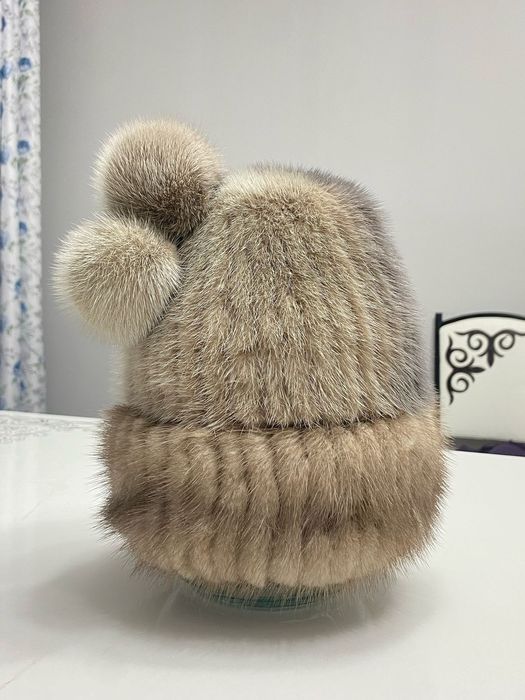 Норковая шапка. Теплая