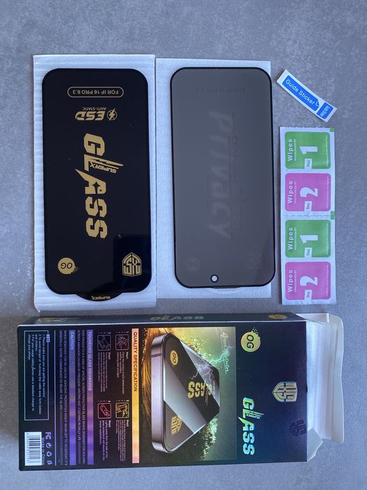 Folie iphone 17, 16, 15, 14 sau 13, 12, 11 calt Premium, anti amprente