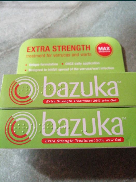 Крем Bazuka внос от Англия за кокоши тръни, мазоли, брадавици и папило