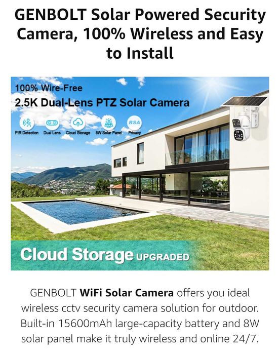 GENBOLT GB217H solar WiFi камера