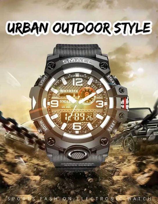 Спортен часовник SMAEL - водоустойчив, нов