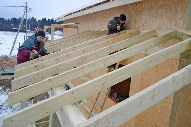 Примеры крепления стропил пристройки к дому Примеры крепления стропил пристройки к дому