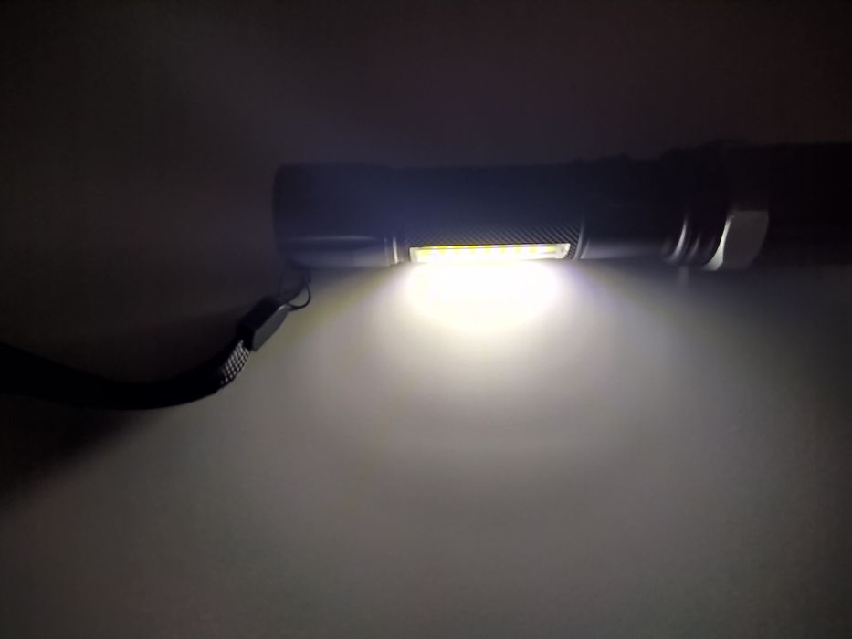 Lanterna SWAT LED CREE Q5 cu Lampa COB Metalica Reincarcabila