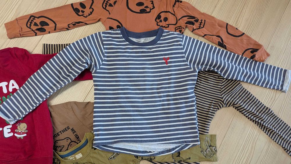 Лот детски блузи с дълъг ръкав и суичъри 122  6-7-8 години за момче