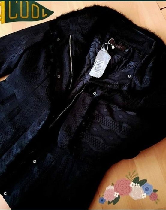 Jacheta dama Max Mara,Italia, insertii blanita naturala