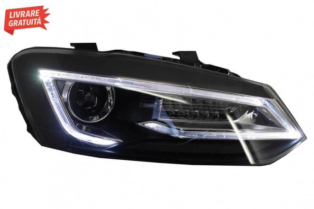 Faruri LED XENON HID VW Polo 6R / 6C / 61 (2011-2017) Devil Eye Look