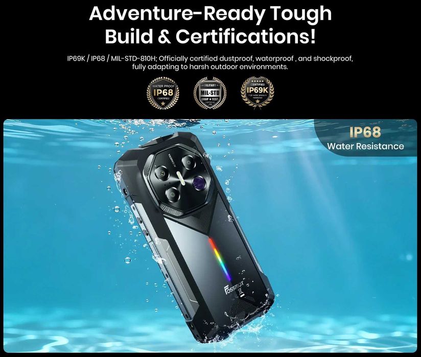 FOSSiBOT F113 5G Long-Distance Night Vision Rugged Phone