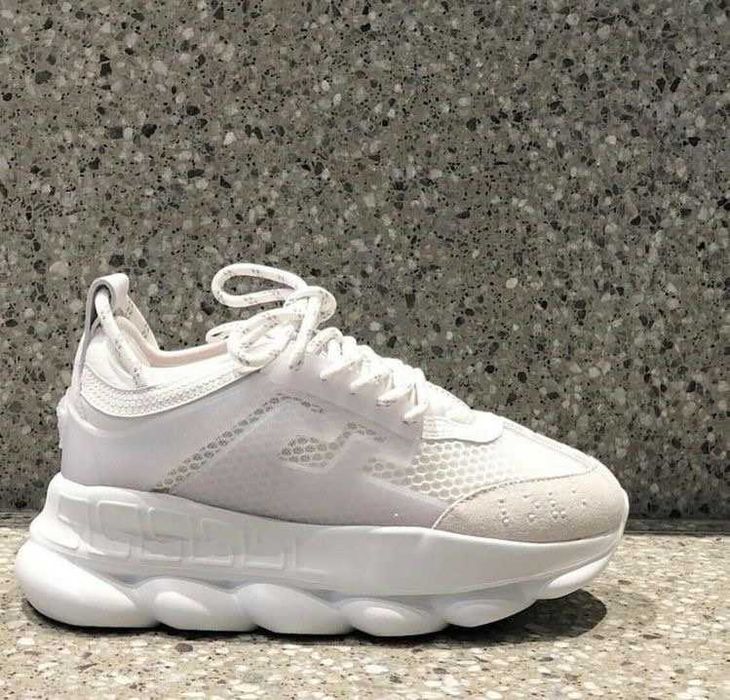Adidasi Versace Chain Full White