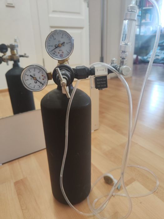 Балон, система СО2, CO2, подача углекислого газа для растений аквариум