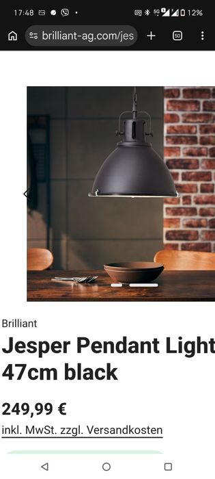 Лампи Jesper 47 grey industrial Brilliant