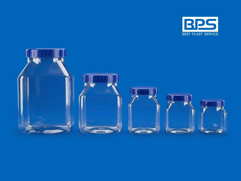 Пластиковые банки оптом | Shaffof plastik bankalar to‘plami