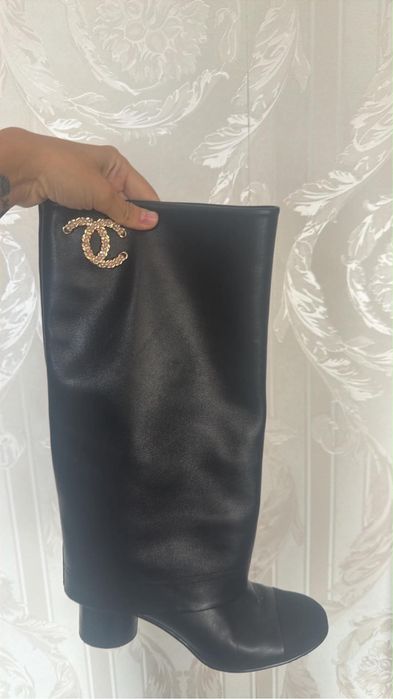 Chanel ботуши естествена телешка кожа