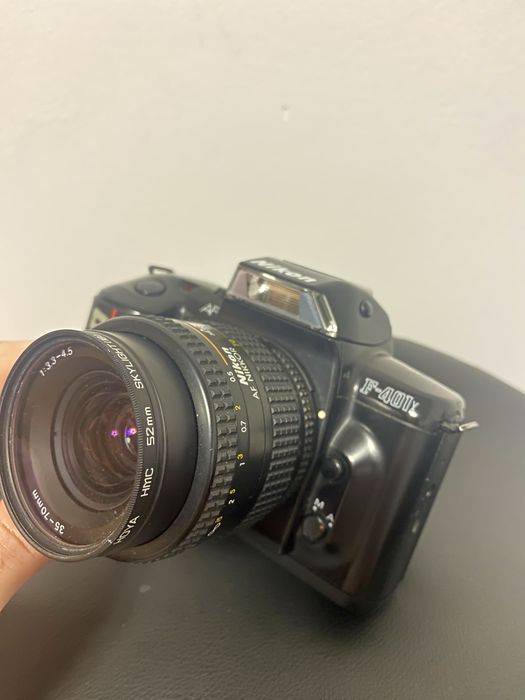 Aparat foto pe film Nikon F-401X + obiectiv AF Nikkor 35–70mm