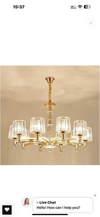 Продоется  подвесная люстра в стиле неоклассика.