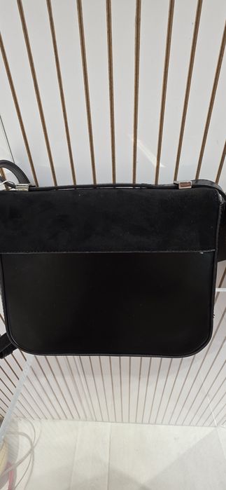 Дамска чанта Demellier в черно и кафяво