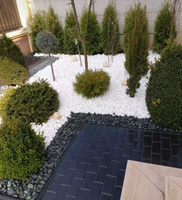 Piatra Alba Thasos Gradina Pietricele decorative colorate- depozit