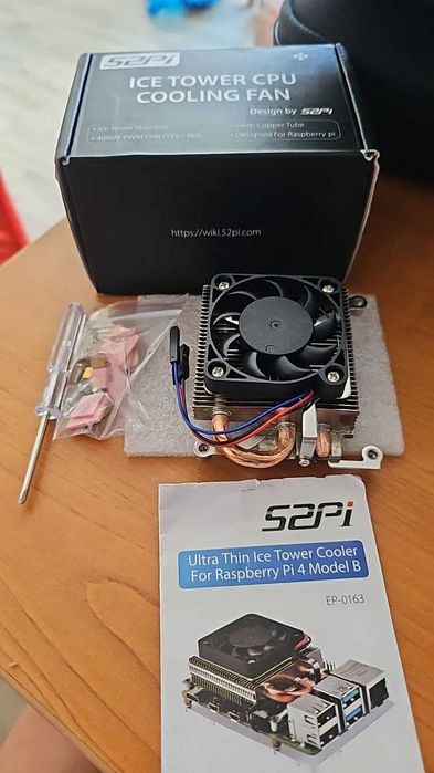 52Pi ултратънък ICE охладител на процесора тип кула за Raspberry