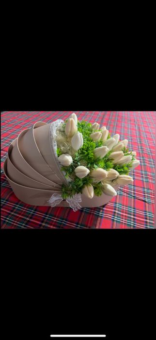 Изкуствени цветя от сапун подарък за бебе