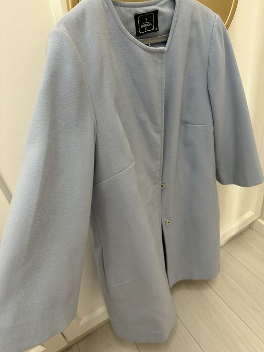 Польто турецкое голубое